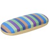Megan 2465-04 Glasses Case, Metal Hard Case (Spring Type), Stripe,