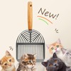 Wubushan Cat Scoop, Stainless Steel, Cat Litter Tray Scoop, Metal