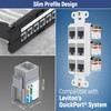 Everest Media Solutions 90° Angled CAT6 Keystone Jack in Grey