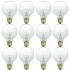 Sunlite 41733 G25 Globe Incandescent Light Bulbs, 25 Watts, Medium