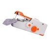 Handheld Sewing Machine Orange Portable Mini DIY Ergonomic Handle Electric