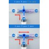 ToToT 5pcs Disposable Medical Three Way Valve 3-Way Stopcocks with