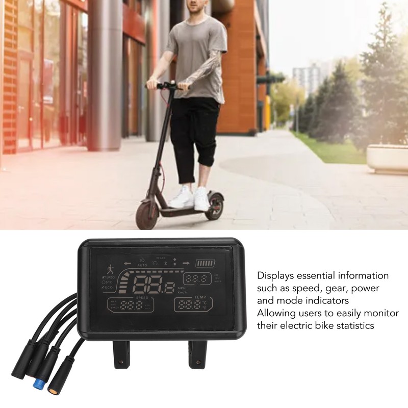 Electric Bicycle Display Panel Speed Gear Power Mode Indicator Meter