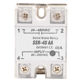 3 Poles State Relay SSR-40AA 90-250V to 24-480V AC-AC SSR Relay Module with Work Instruction Light