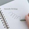 allydrew Smooth Retractable Black Ink Gel Pens, 0.5mm Fine Point,