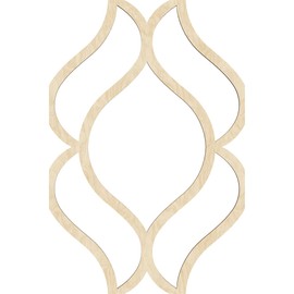 15 3/8" W x 23" H x 3/8" T Medium Villarreal Decorative Fretwork Wood Wall Panels, Birch