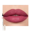 FeiCuiYun Matte Calligraphy Liquid Lip Liner Lipstick Pencil, Wine Red