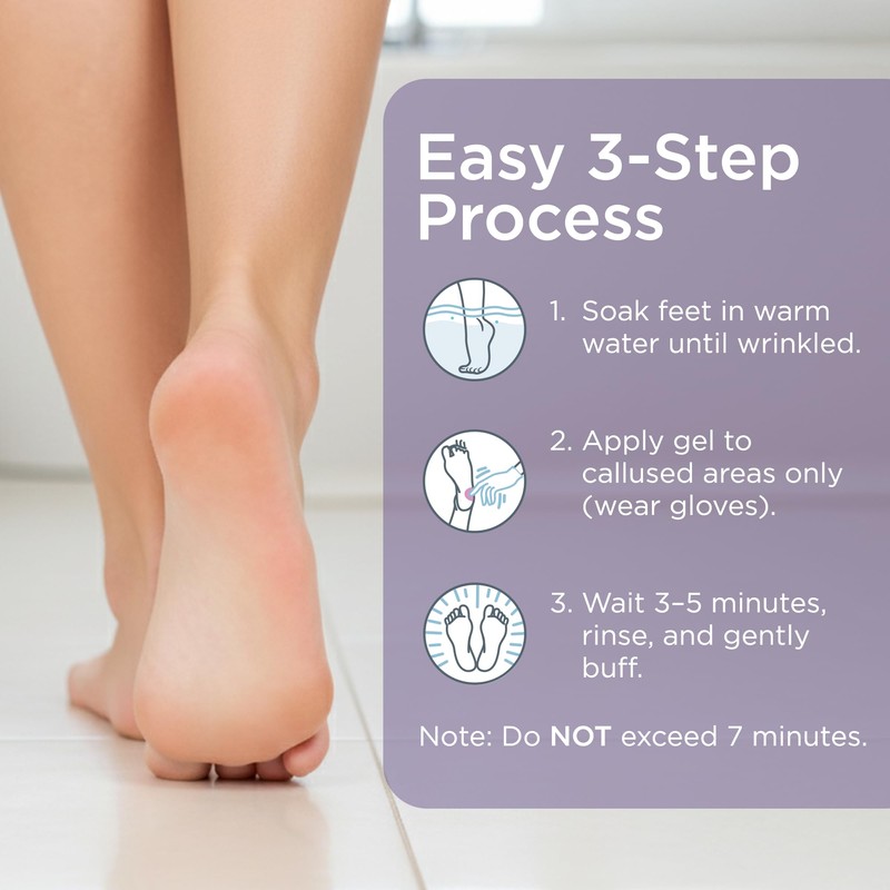 Lee Beauty 8oz Professional Gel Callus Remover for Feet -
