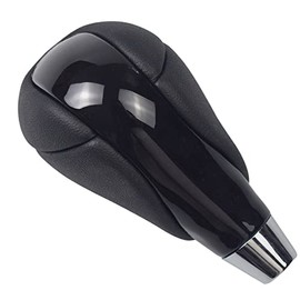 perilla de palanca de cambios automático de piel negro para Lexus IS250 IS350 ES300 ES350 GS300 GS350 LS430 LS460 LS600h CS200h RX350 RX450h (negro)