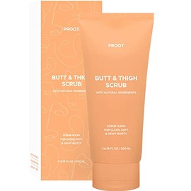 PROOT- Gel exfoliante para glúteos | Exfoliante corporal para glúteos para acné, pelos encarnados, zona del bikini y protuberancias producidas por afeitado | Exfoliat