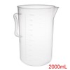 sourcing map Graduated Cups 2000 ml Polypropylene Plastic Set of