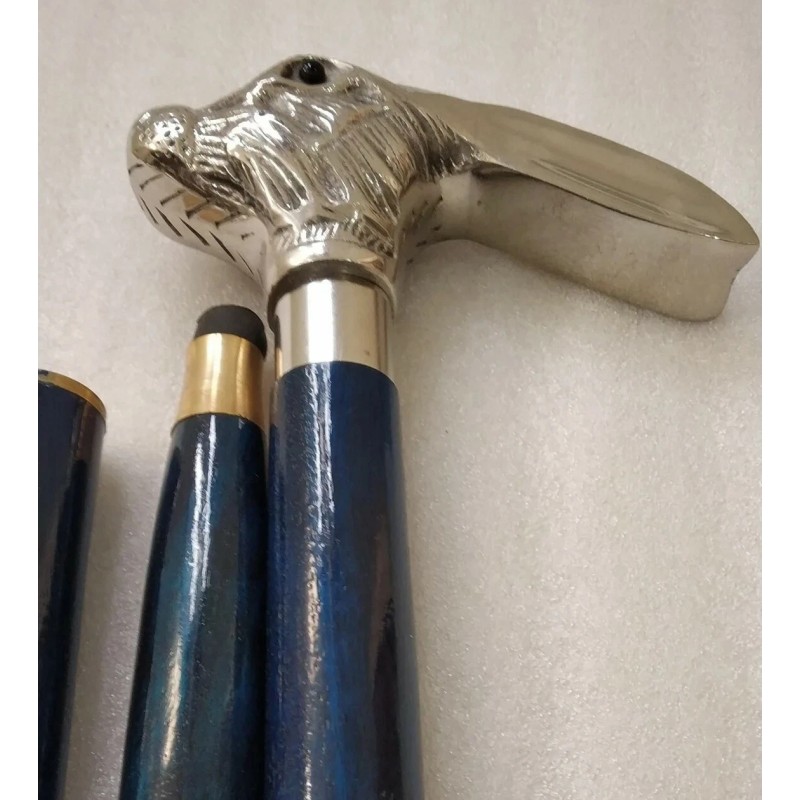 HEAD Designer Rabbit Head Handle antique Style Vintage Cane Wooden