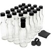 nicebottles Hot Sauce Bottles with Black Caps & Shrink Bands,