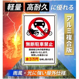 NYANDELMO ND-0273-R04-B-2 Parking Lot Tin Sign 7.9 x 11.8 inches (20 x 30 cm) Parking Lot Tin Sign
