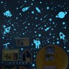 184pcs Glow in The Dark Stickers Space Ship Theme Self