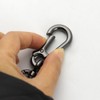 TANJUN Metal Spring Snap Hooks Clip,Car Keys Keychain, 2 Pack
