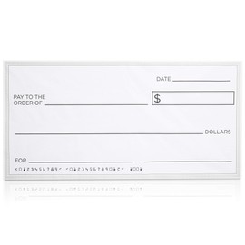 Giant Fake Fabric Check with Marker for Presentations (60 x 30 In)