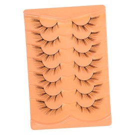 OATIPHO Fox Eye Fake Eyelashes 7 Pairs Wispy Lashes for Women Natural Look Easy to Apply for Daily Makeup and Stage Performance