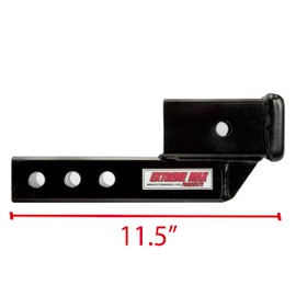 EXTAI Extreme Max 5001.6507 Solid Shank Receiver Extension - 2" Rise, Includes Two Hitch Pins