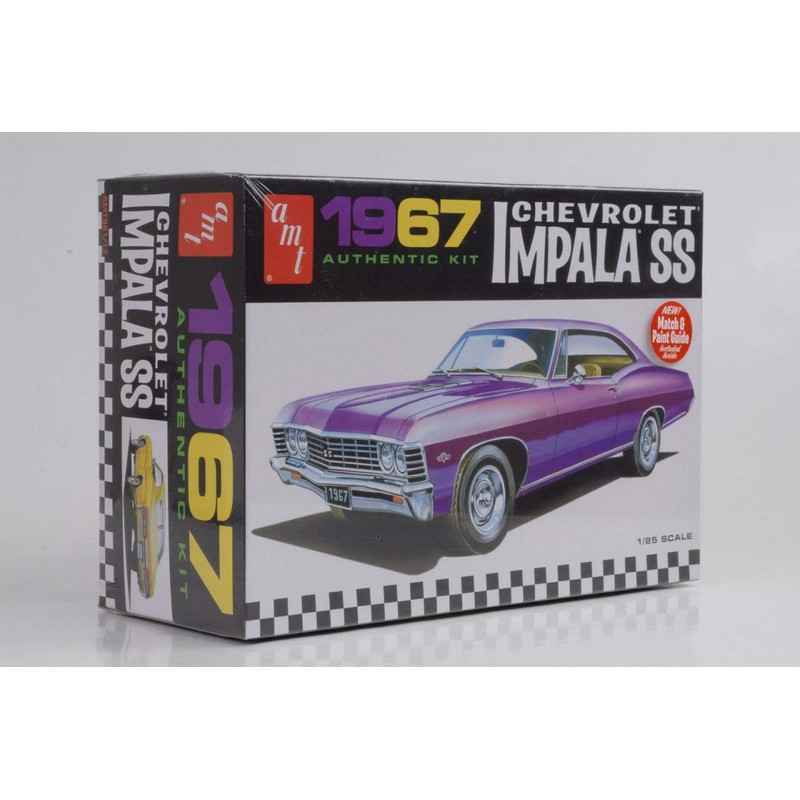 AMT 981 1967 Chevrolet Impala SS 1:25 Scale Plastic Model