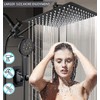 Shower Head, 10'' High Pressure Rain Shower Head with 6