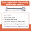 Grade 5 Shear Bolt Kit Compatible with Rotary Cutters &