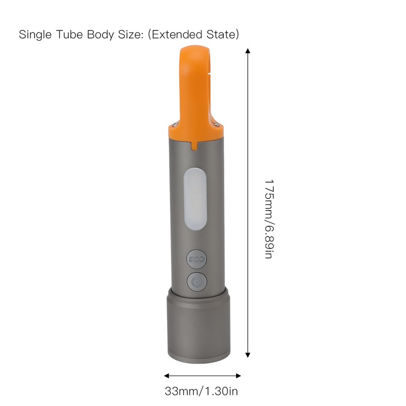 LED Flashlight High Brightness Zoomable Portable COB Rechargeable Work Lights