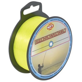 WFT Target Fish Surf 250 m 0.40 mm 11.5 kg Yellow Fishing Line for Surf Fishing for Cod and Flatfish, Monofilament Line