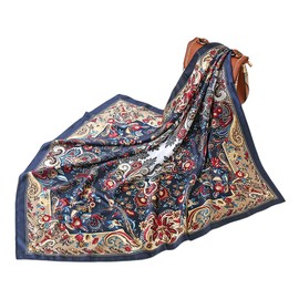 FAIRYGATE Silk Scarf Women's Silk Lightweight Silk Scarf Bandana Neckerchief Headscarf Elegant Scarf Gift for Women 91, 91017