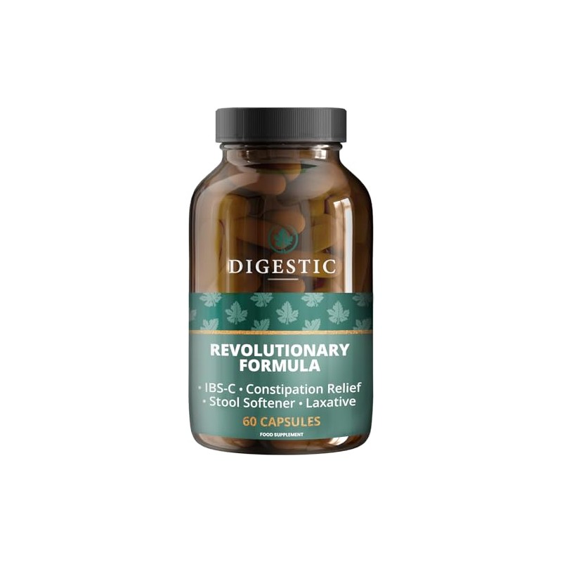 Digestic - Laxative for Constipation Relief, Stool Softener 100% Natural,