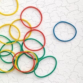 200p Color Rubber Bands Office Supplies Bulk Purchase Rubber Bands / 200p 컬러 칼라고무줄사무용품 대량구매 고무밴드