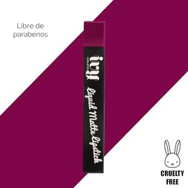 Labial Liquido Indeleble Mate IVY de Larga duracion | 8 Tonos disponibles (TRUE PURPLE)
