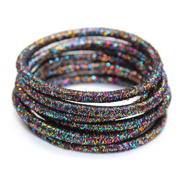La Tartelette - Diadema elástica (5 cm, goma), Arcoiris (Rainbow),