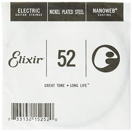 Elixir® Single electric guitar strings with NANOWEB® coating (.052)