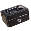 Cash Box with Money Tray Metal Storage Safe Lock Box