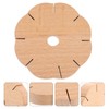 EXCEART DIY Braiding Disc Set Wooden Kumihimo Braiding Disk Braiding