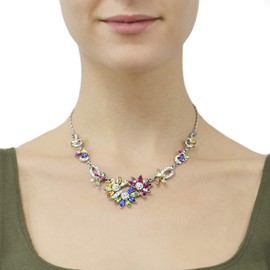 Ben-Amun Multi Color Collage Collection New York Fashion Jewelry Earrings and Necklace