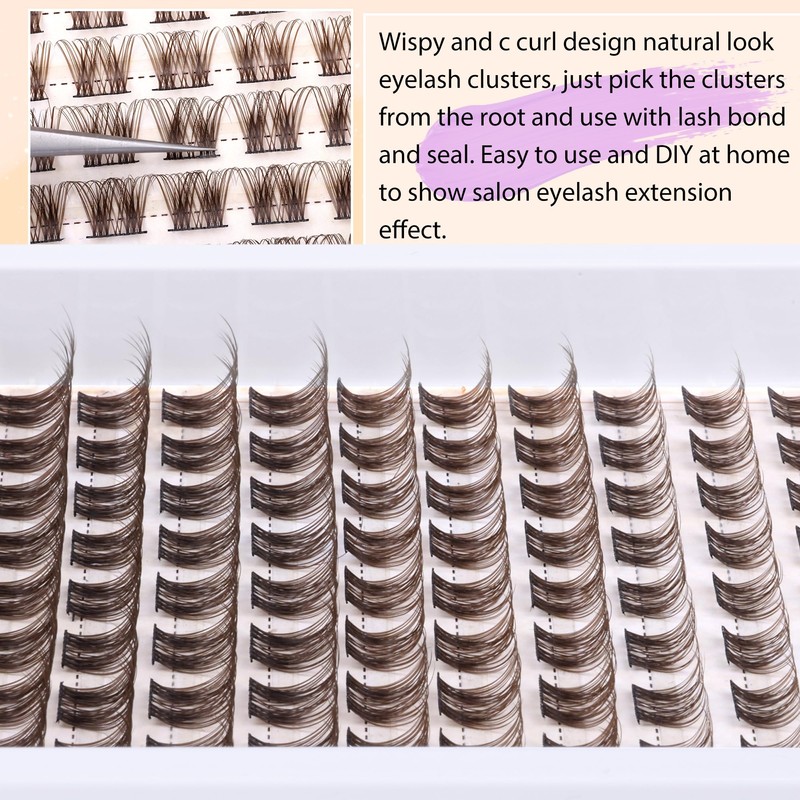 Winifred Brown Lash Clusters Kit - Natural Eyelash Extension Kit