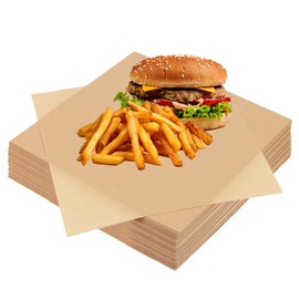 CHUIFAI Pack of 500 Baking Paper Cuts Square, 30 x 30 cm, Brown Parchment Paper, Greaseproof Baking Paper, Non-Stick Baking Paper, Square, Deli Wax Paper for Baking