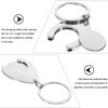 COHEALI 2Pcs Metal Trolley Token Key Chains Supermarket Shopping Cart