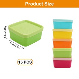 Pack of 10 Small Containers with Lids Plastic, Food Storage Containers with Lids Small, Tupperware Small, Plastic Containers with Lids, Storage Jars Small for Storing Snack, Fruit, Spices, Sauces