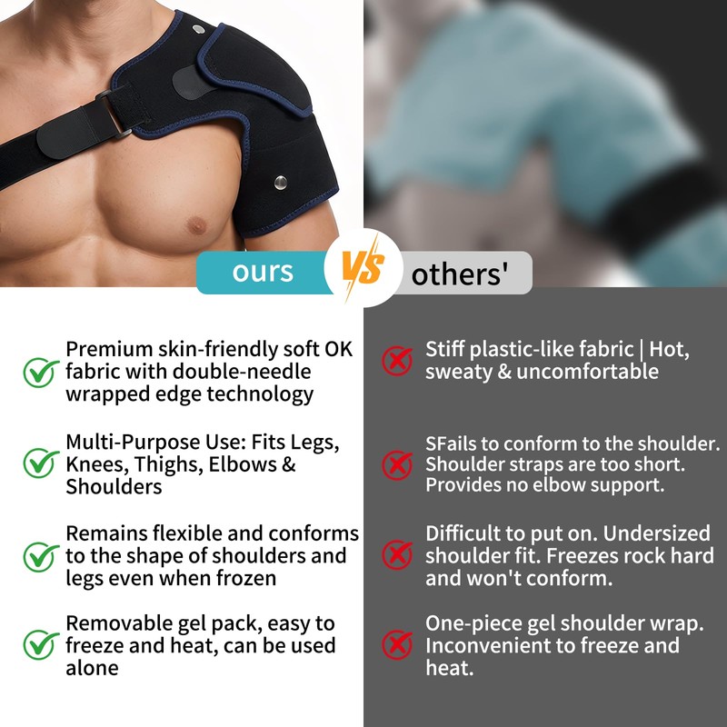 Shoulder Ice Packs, Shoulder Ice Wrap, Pro Ice Shoulder and
