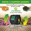 Miracle-Gro Compost Tumbler Single Chamber – Easy-Turn Composter Tumbler Outdoor