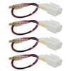 JRSHOME 4-Pack Car Door Speaker Wiring Harness Adapter Connector Plugs