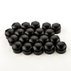 LST 20x Wheel Bolt Cover Caps Set 17 mm Black