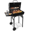 SUNLIFER Barrel Barbecue Charcoal Grill: Premium Spacious Outdoor BBQ Grill
