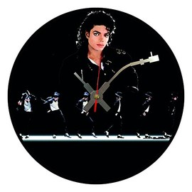 Iconic Michael Jackson Walk vinyl record wall clock