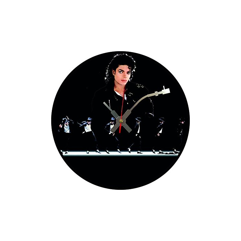 Iconic Michael Jackson Walk vinyl record wall clock