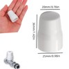 Radiator Valve Caps - 2 Pack Universal Push Fit White