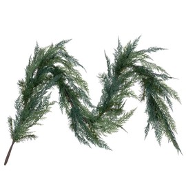 Vickerman 762226-72" x 6" Mixed Long Cedar Pine Garland (LF240372) Traditional Green Christmas Garland